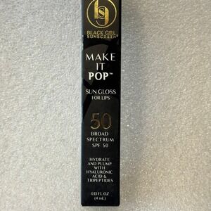 Black Girl Sunscreen Make It Pop Sun Gloss SPF 50 Clear Skyes Hydrate Plump